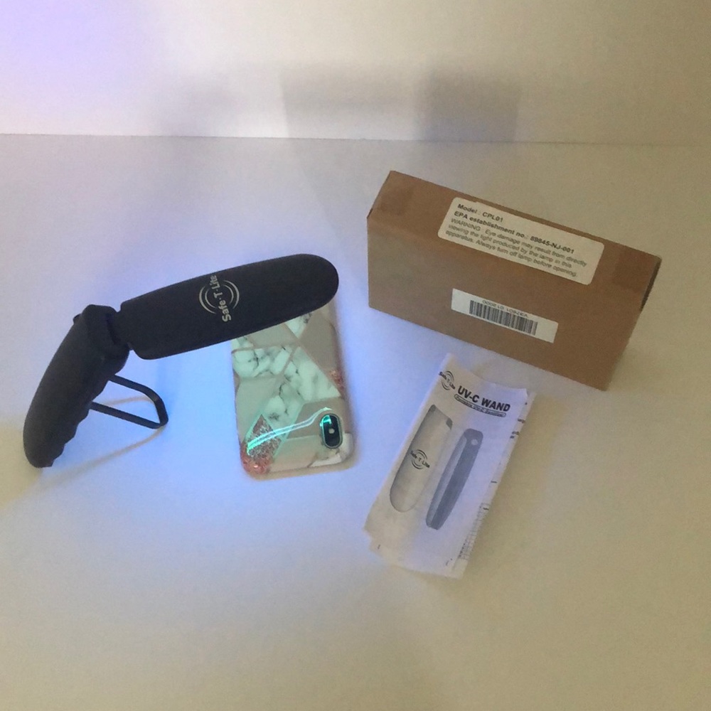 NEW  UV-C WAND Portable, Batteries Included Sanitizer Perfect back to school QVC
